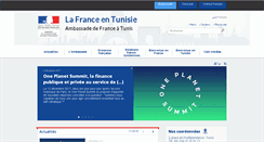 Desktop Screenshot of ambassadefrance-tn.org