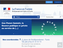 Tablet Screenshot of ambassadefrance-tn.org